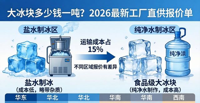 大冰块多少钱一吨？2026最新工厂直供报价单